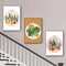 Embroidery Kits for Adults Beginner, European Style Garden Plant Green Leaf Stamped Embroidery Starter Kit,DIY Sewing Practice, Needlepoint Cross Stitch Kit,Set of 3